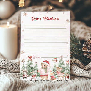 Cute Winter Woodland Birthday Time Capsule Card