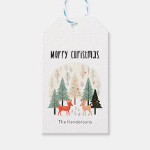 Cute Winter Woodland Family Christmas