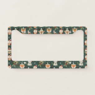 Cute Winter Woodland Friends – Holiday Animal (1) License Plate Frame