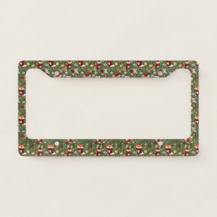 Cute Winter Woodland Friends – Holiday Animal (7) License Plate Frame