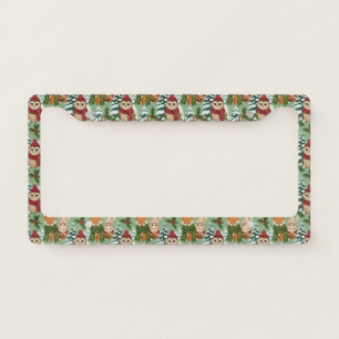 Cute Winter Woodland Friends – Holiday Animal (9) License Plate Frame