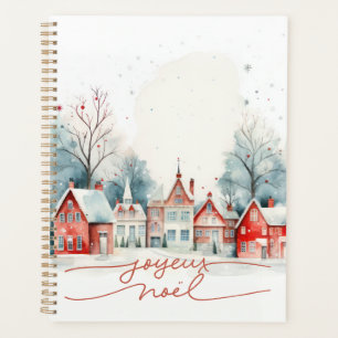 Cute Winter Woodland Watercolor Christmas Planner