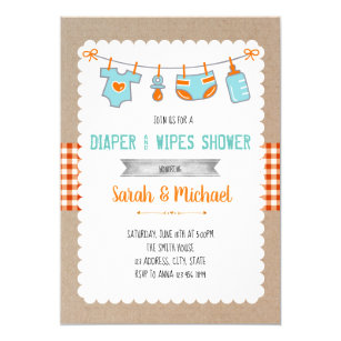 Diaper poker party invitations templates