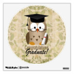 Cute Wise Owl Graduate Wall Sticker