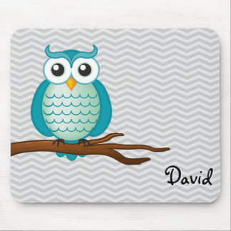 Cute Wise Owl | Personalizable Mouse Pad
