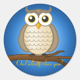 Cute Wise Owl   Sticker