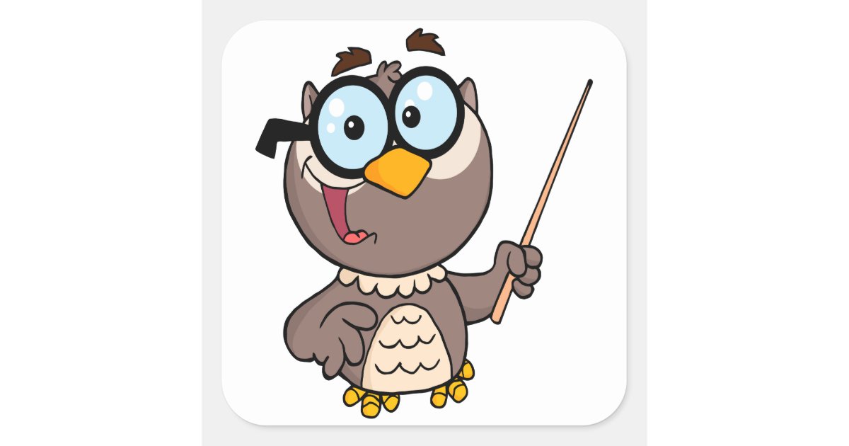 cartoon owl teacher