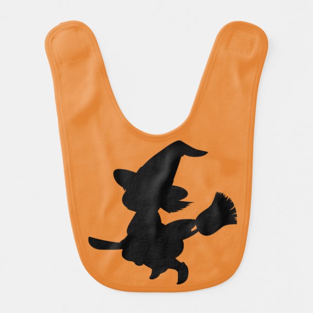 Cute Witch Baby Bib (Front)