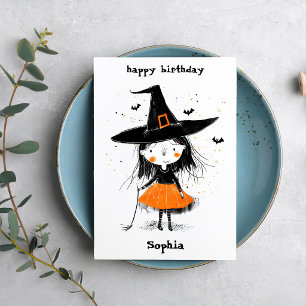 Cute Witch Card