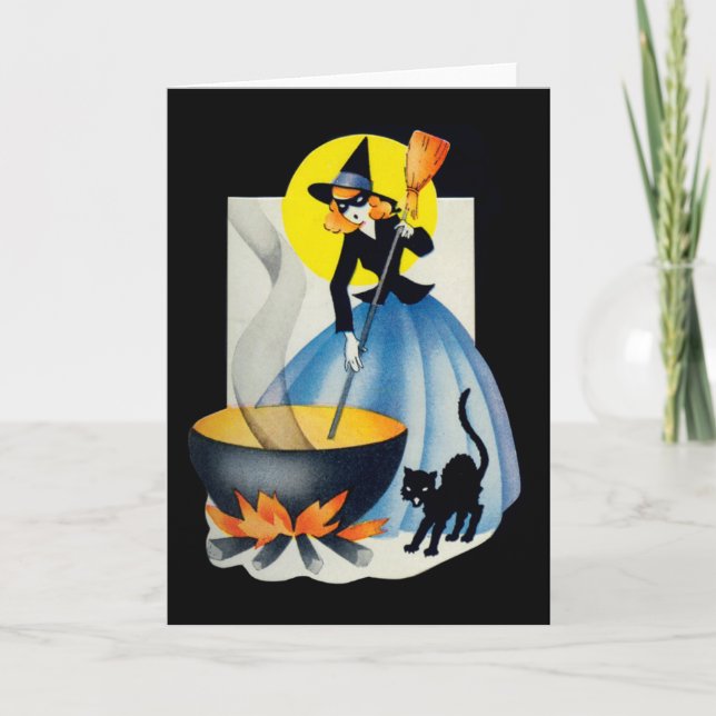 Cute Witch Card (Front)