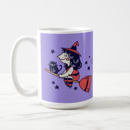 Cute Witch custom name Halloween mugs