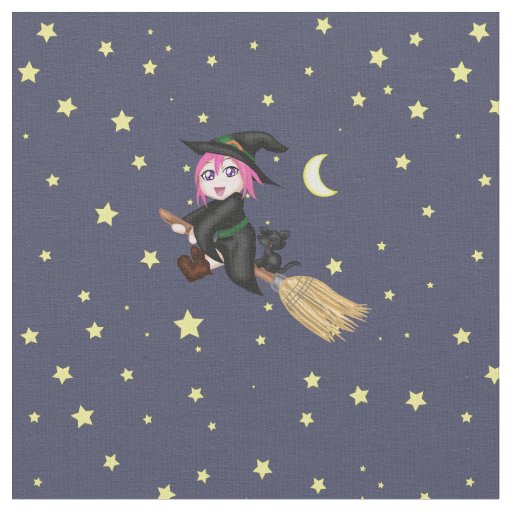 Cute Witch Fabric