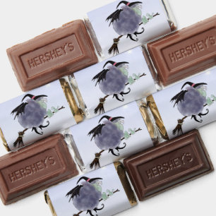 Cute Witch on her broomstick Halloween HAM Hershey's Miniatures