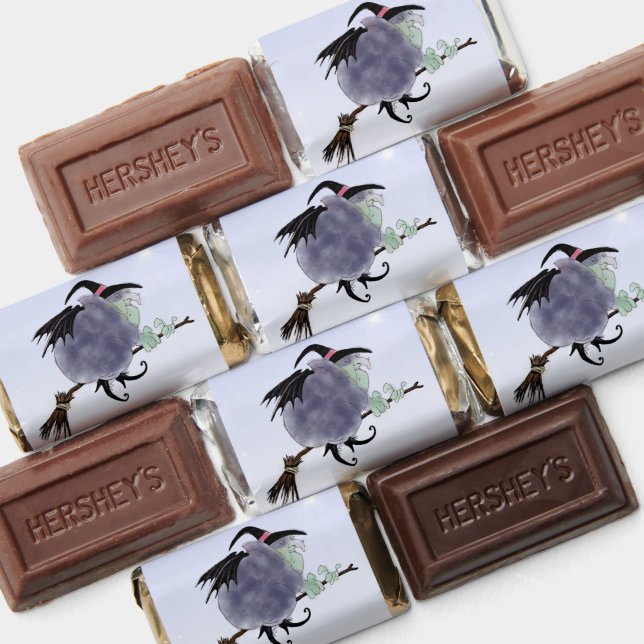 Cute Witch on her broomstick Halloween HAM Hershey's Miniatures (Assorted)
