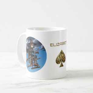 Cute Witch Pilot Coffee Mug