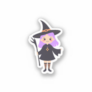 Cute Witch Sticker