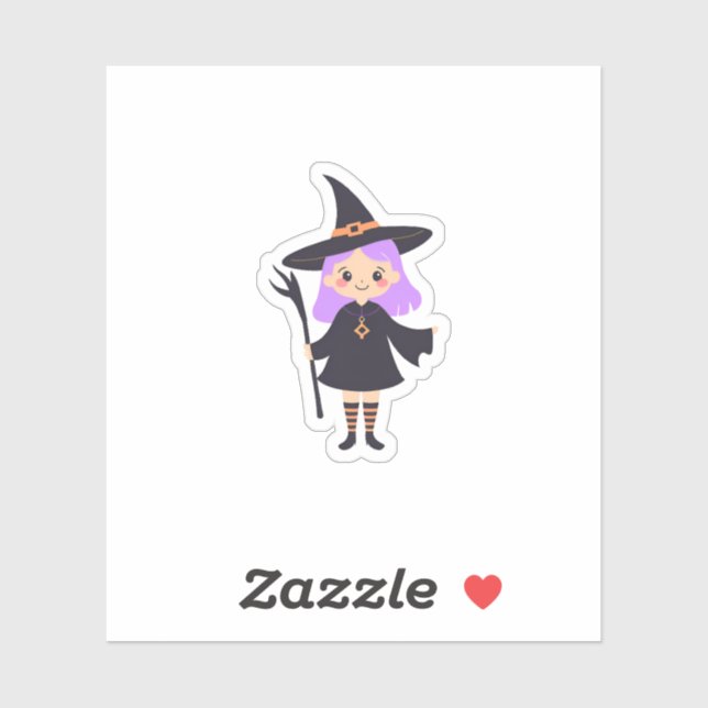 Cute Witch Sticker (Sheet)