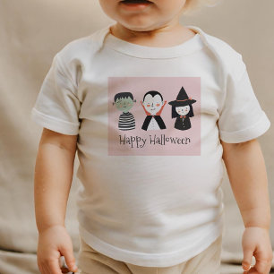 Cute Witch Vampire Monster Halloween Baby T-Shirt