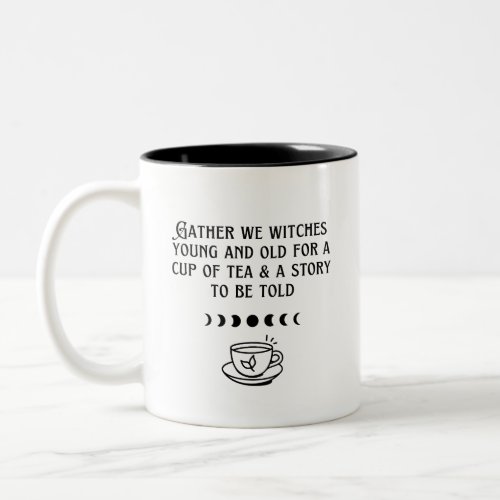 Cute Witch White Tea Gathering Coffee Mug Cup