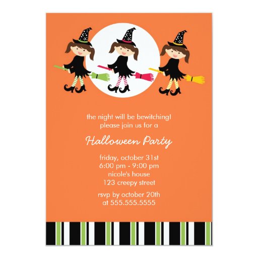 Cute Halloween Party Invitations 2