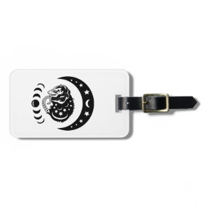 Cute Witchy Opossum Luggage Tag