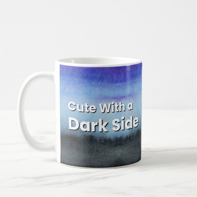 Cute With a Dark Side Aesthetic Coffee Mug (Left)