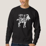 Cute With Goats Farm Animal Sweatshirt