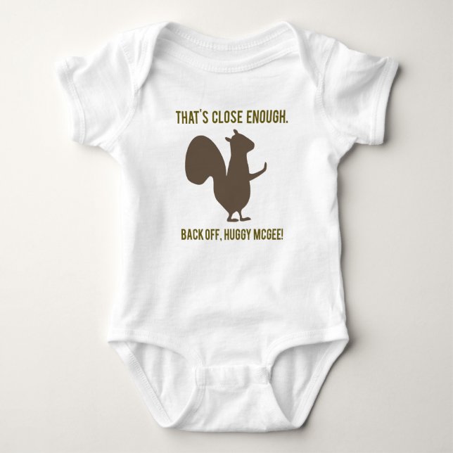Cute with Squirrel Baby Bodysuit (Front)