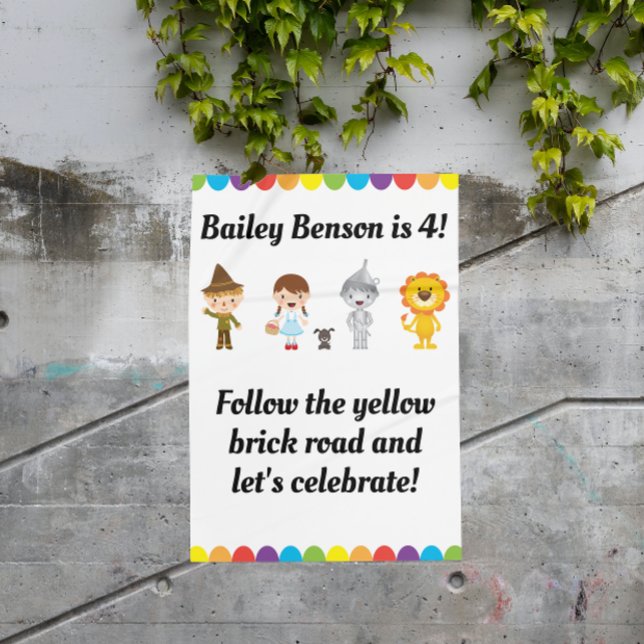 Cute Wizard of Oz Birthday Party Sign (Creator Uploaded)