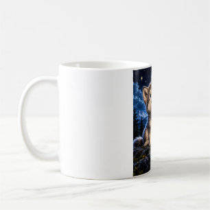 Cute Wolf Pup – Moonlight Adventure Coffee Mug