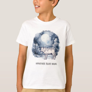 Cute Wolf with custom text T-Shirt