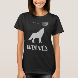 Cute Wolfs Tribal Wolfs Animal Moon Nights Women T-Shirt