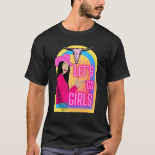 Cute women country go girls western rodeo bull Azt T-Shirt