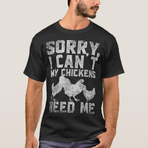 cute Women Girl Chicken With Bandana Headband and  T-Shirt
