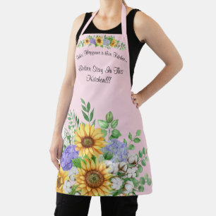 Cute Women's Medium All Over Print Apron