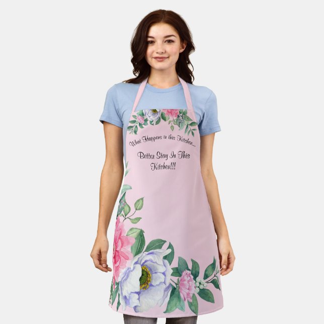 Cute Women's Medium All Over Print Apron (Worn)