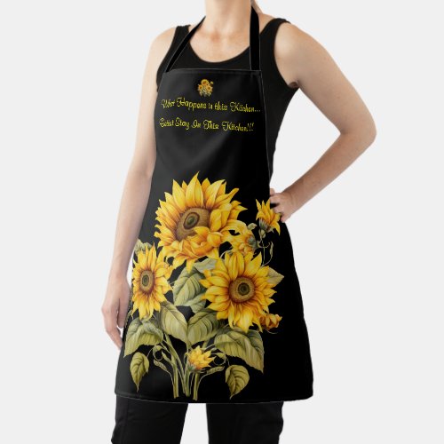 Cute Womens Medium All Over Print Apron