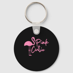 Cute Womens Pink Flamingo Pink Cute Flamingo Keychain
