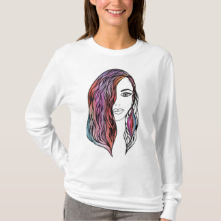 Cute women's T-shirt with a picture