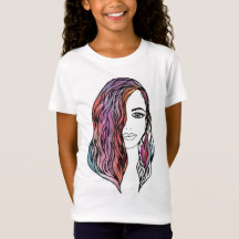 Cute women's T-shirt with a picture