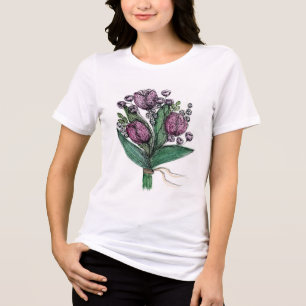 cute women's t-shirt with print Tri-Blend shirt