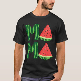 Cute women's watermelon mama vintage summer fruit T-Shirt