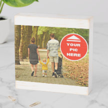 Cute! Wooden Box Sign - Personalized 6" X 6"