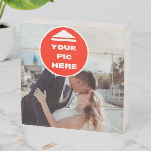 Cute! Wooden Box Sign - Personalized 6" X 6" Slat