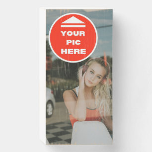 Cute! Wooden Box Sign - Personalized 8" X 4"
