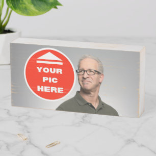 Cute! Wooden Box Sign - Personalized 8" X 4"