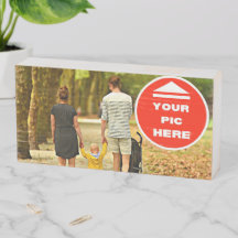 Cute! Wooden Box Sign - Personalized 8" X 4" 