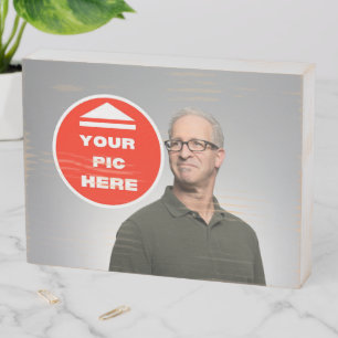 Cute! Wooden Box Sign - Personalized 8" X 6"  