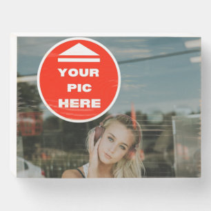 Cute! Wooden Box Sign - Personalized 8" X 6"