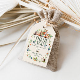 Cute Woodland Animal Adventure Neutral Baby Shower Gift Tags